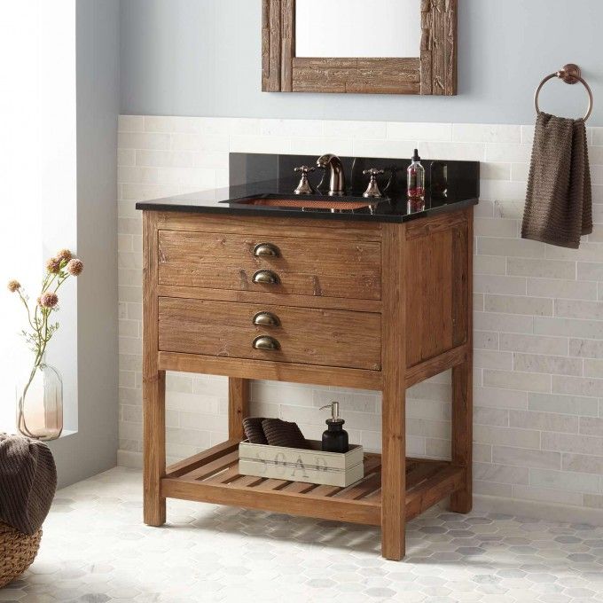 30 Benoist Reclaimed Wood Console Vanity For Rectangular Undermount Sink Pine Vessel Bathroom Inch - 30 Inch Undermount Sink Bathroom Vanity 30 Benoist Reclaimed Wood Console Vanity For Rectangular Undermount Sink Pine Vessel Bathroom Inch - 30 Inch Undermount Sink Bathroom Vanity