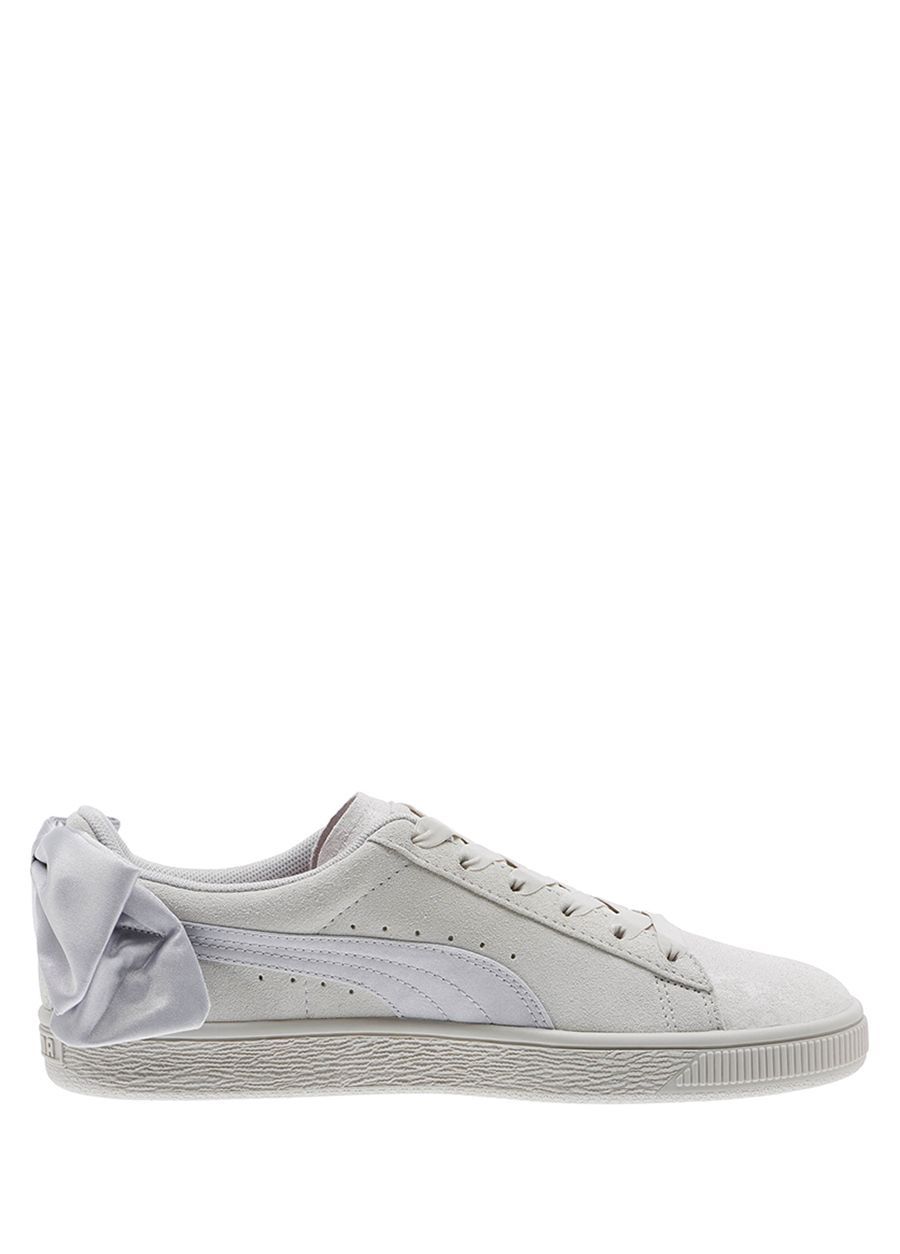 Puma Gumus Kadin Suede Bow Ekru Fiyonklu Kadin Sneaker 595929 Beymen Sneaker Gumus Kadin
