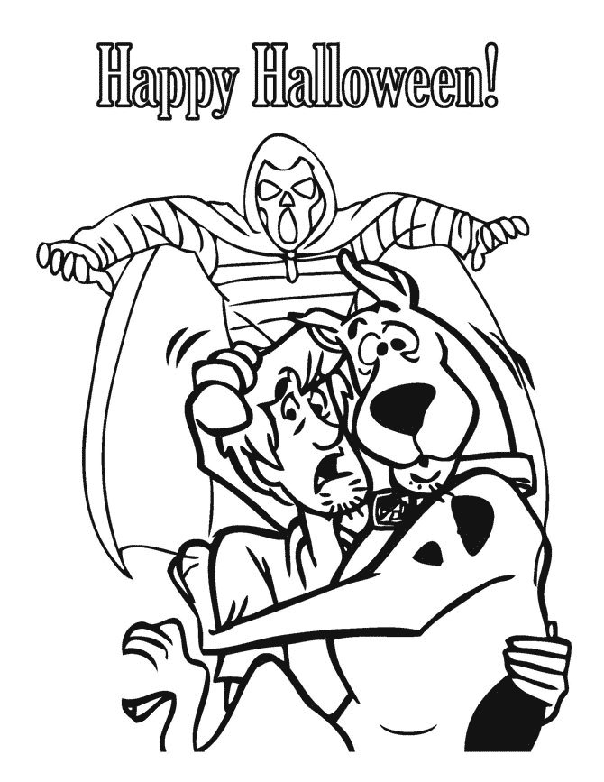 Hello Kitty And Halloween Pumpkin Coloring Page