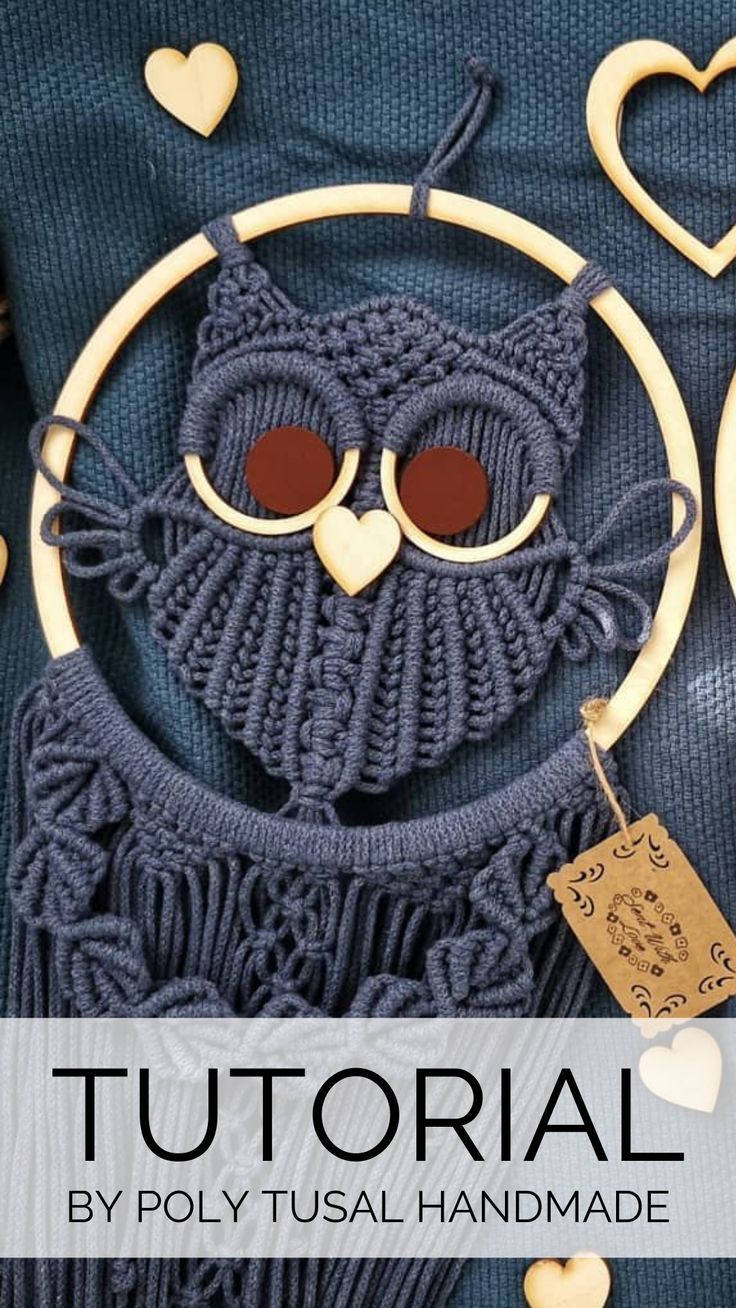 Learn How to Make the Gorgeous Macrame Owl by Poly Tusal Handmade - Macrame Owl Tutorial