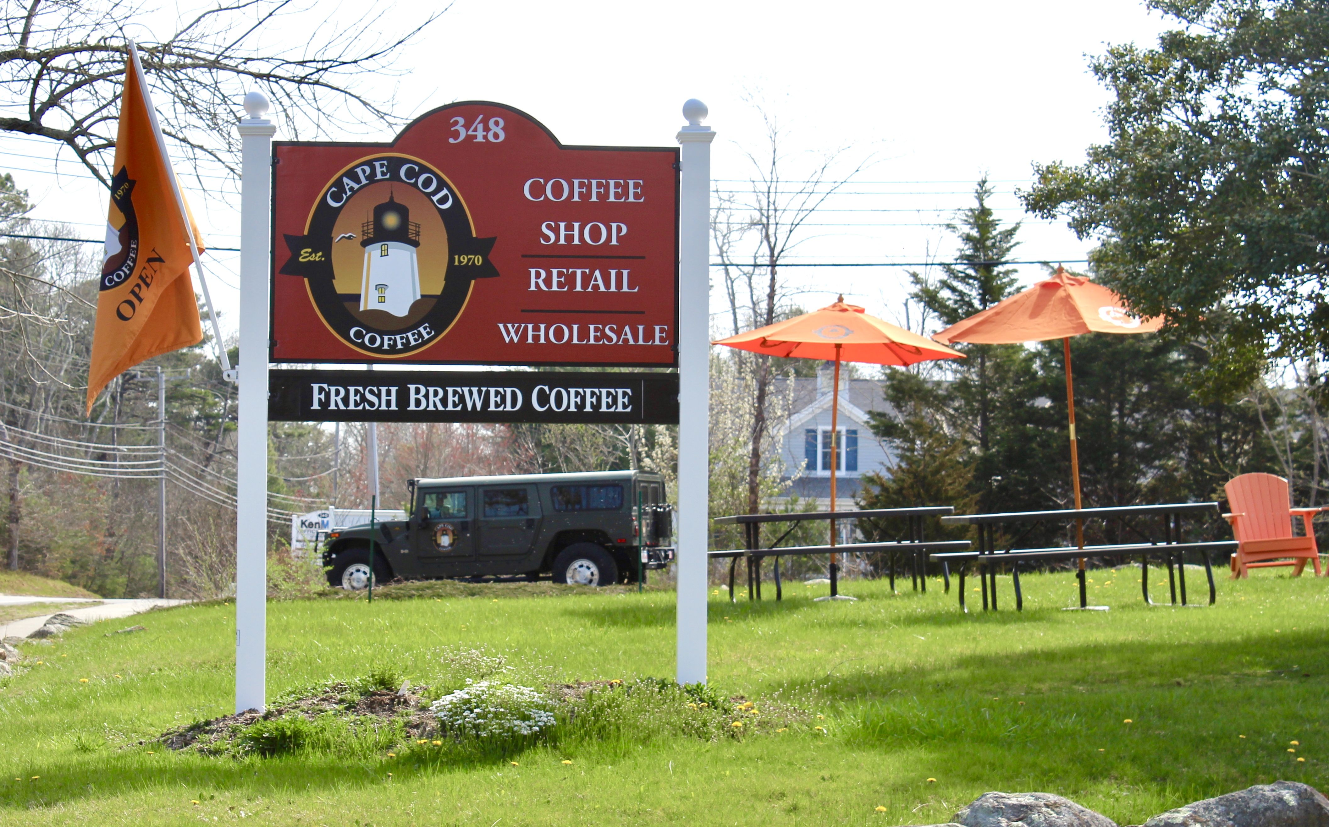 Cape Cod Coffee's roasting facility in Mashpee. Great coffee is our