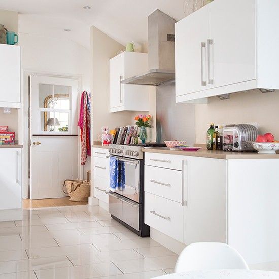 This Kitchen Is A Taupe High Gloss And The Client Selected Our Pure White Quartz Known As The Bianco Pur Tile Bathroom Best Bathroom Tiles Bathroom Floor Tiles