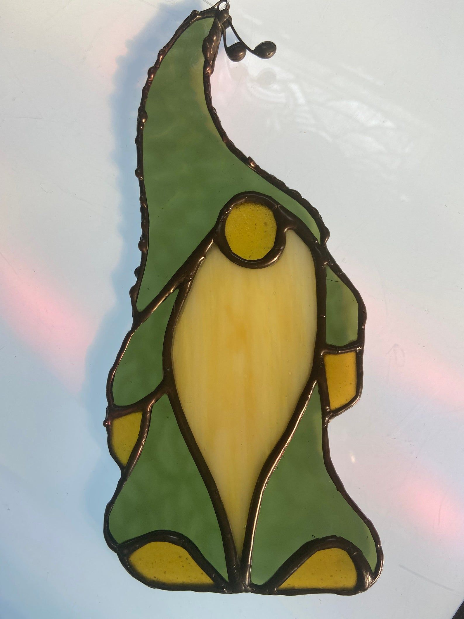 Gnome Stained Glass Suncatcher Gnome Stained Glass S gnome Etsy Cat