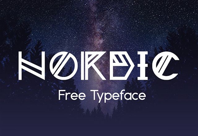 Nordic Is An Experimental Free Font That Was Created Inspired By Norwegian Runes Nordic Is An Experimental Free Font That Was Created Inspired By Norwegian Runes