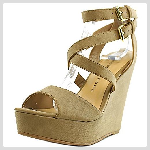 Chinese Laundry Tashie Damen Us 6 5 Beige Keilabsatze Sandale Sandalen Fur Frauen Partner Link Sandalen Mit Keilabsatz Keilsandalen Keilabsatz