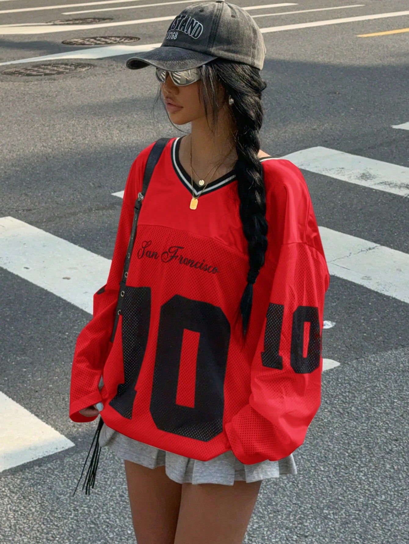Damen Neue L ssig Sports V Ausschnitt Langarm T Shirt Mit Buchstaben damen-neue-l-ssig-sports-v-ausschnitt-langarm-t-shirt-mit-buchstaben