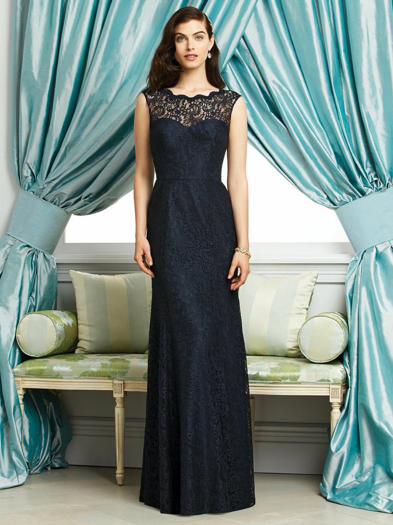Elegantes Abendkleid mit schwarzer Spitze aus New York