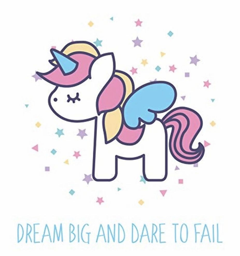 Download Unicorn | Dream Big And Dare To Fail | Unicorn drawing ...