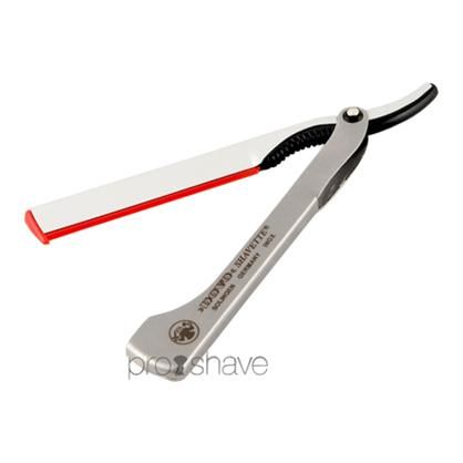 Straight Razor I Alu Silver Fra Dovo Barberkniv Klinge Frisor