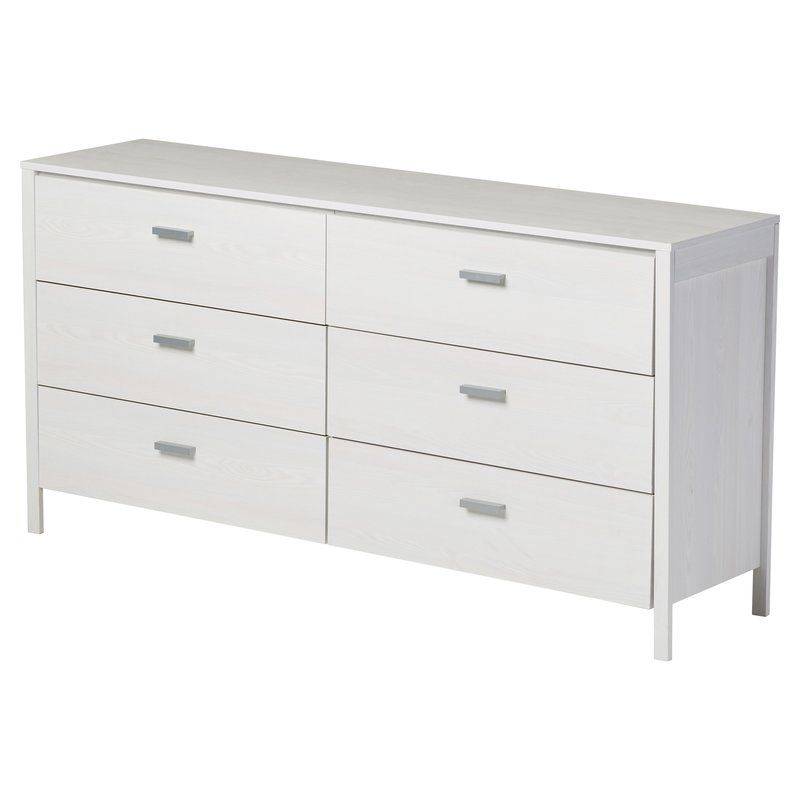 Lorraine 6 Drawer Double Dresser And Drawers Lorraine 6 Drawer Double Dresser