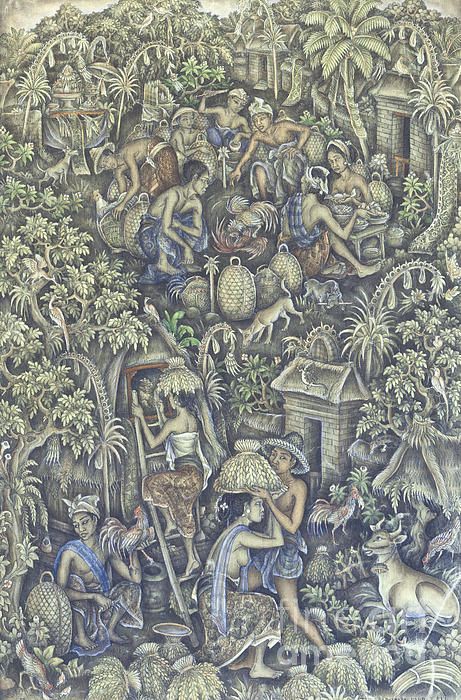 Ceremony by Ida Bagus Made by Roberto Morgenthaler | Bali painting