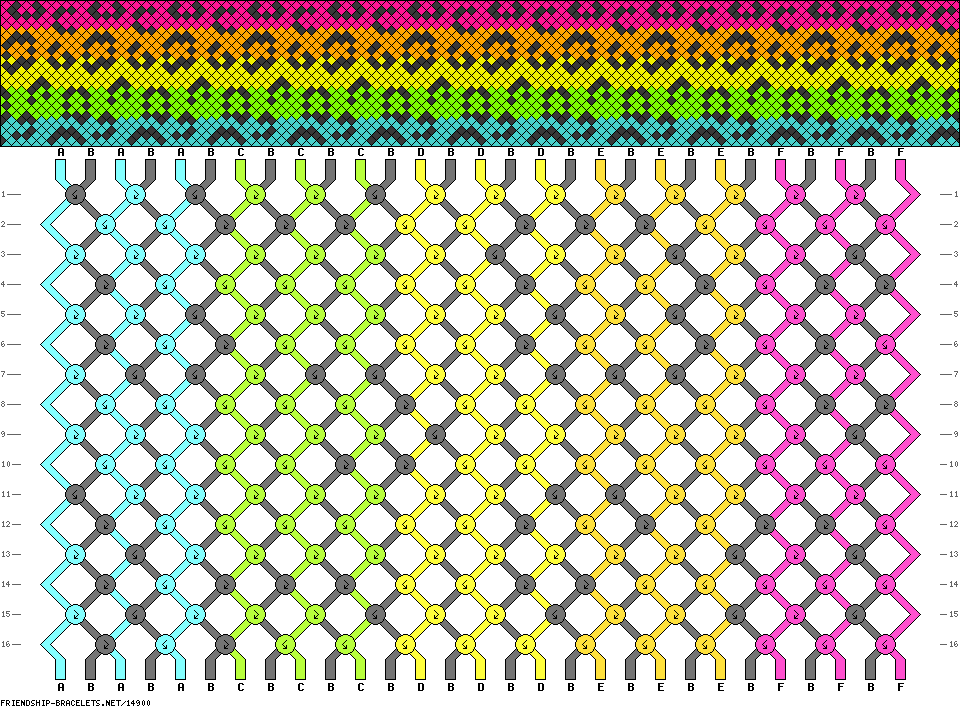 Friendship Bracelet Pattern 14900 29 6 Cheetah Print This Is Friendship Bracelet Pattern 14900 29 6