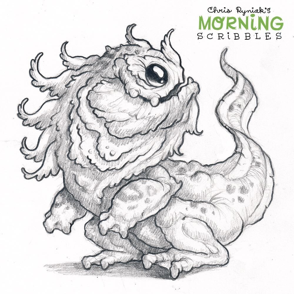 Tadpoletailed Kaiju Cute monsters drawings Dog coloring book