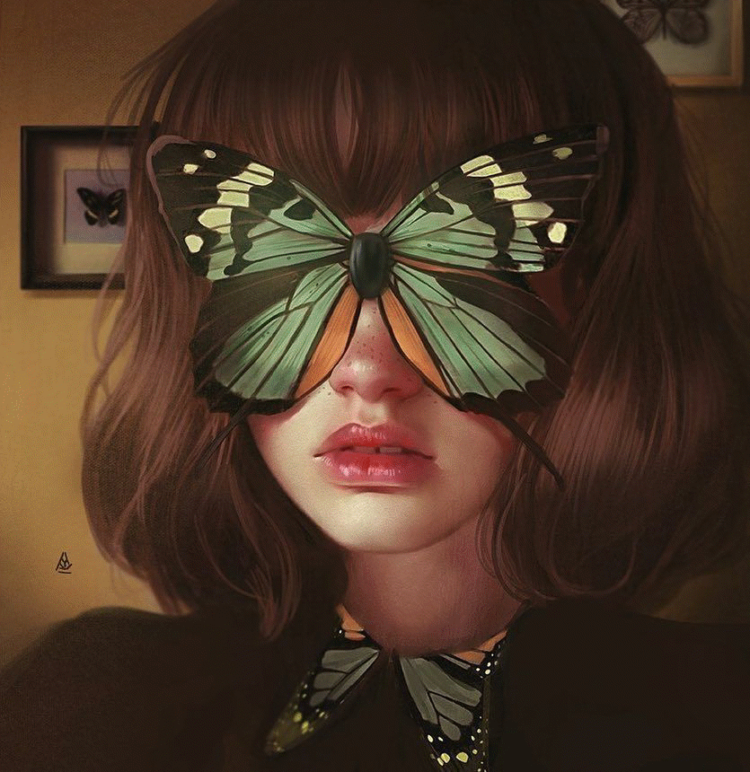 Pin by Shiner Dow on Butterfly Bounty in 2020 | Digital art girl ...