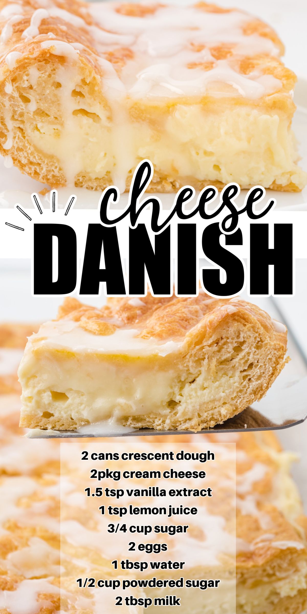 Cheese Danish | Cream cheese recipes dessert, Easy cream cheese danish