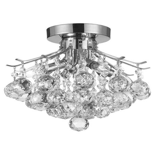Found It At Allmodern French Empire 4 Light Crystal Semi Flush Mount Chandelier Mini Mini Chandelier, French Empire Crystal Semi Flush Chandelier