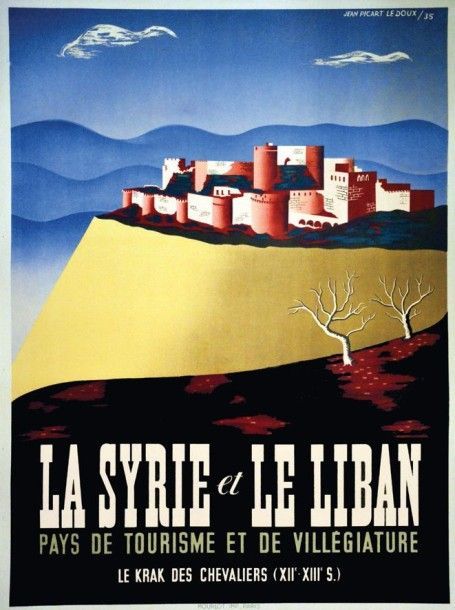Vintage Syria and Lebanon Tourism A3 Poster Reprint