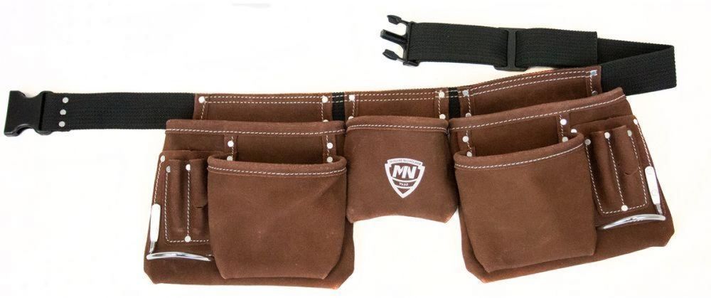 11 Pocket Handyman Apron Belt Brown Suede Leather McGuire Nicholas 1499