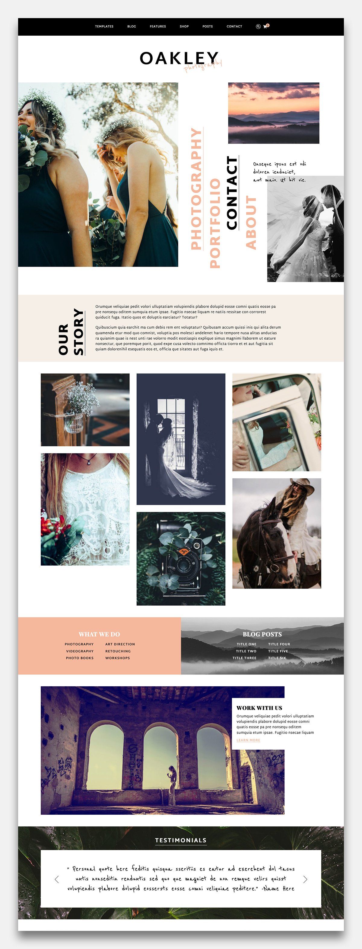 oakley a blog shop theme oakley is a chic and modern chic resume layouts