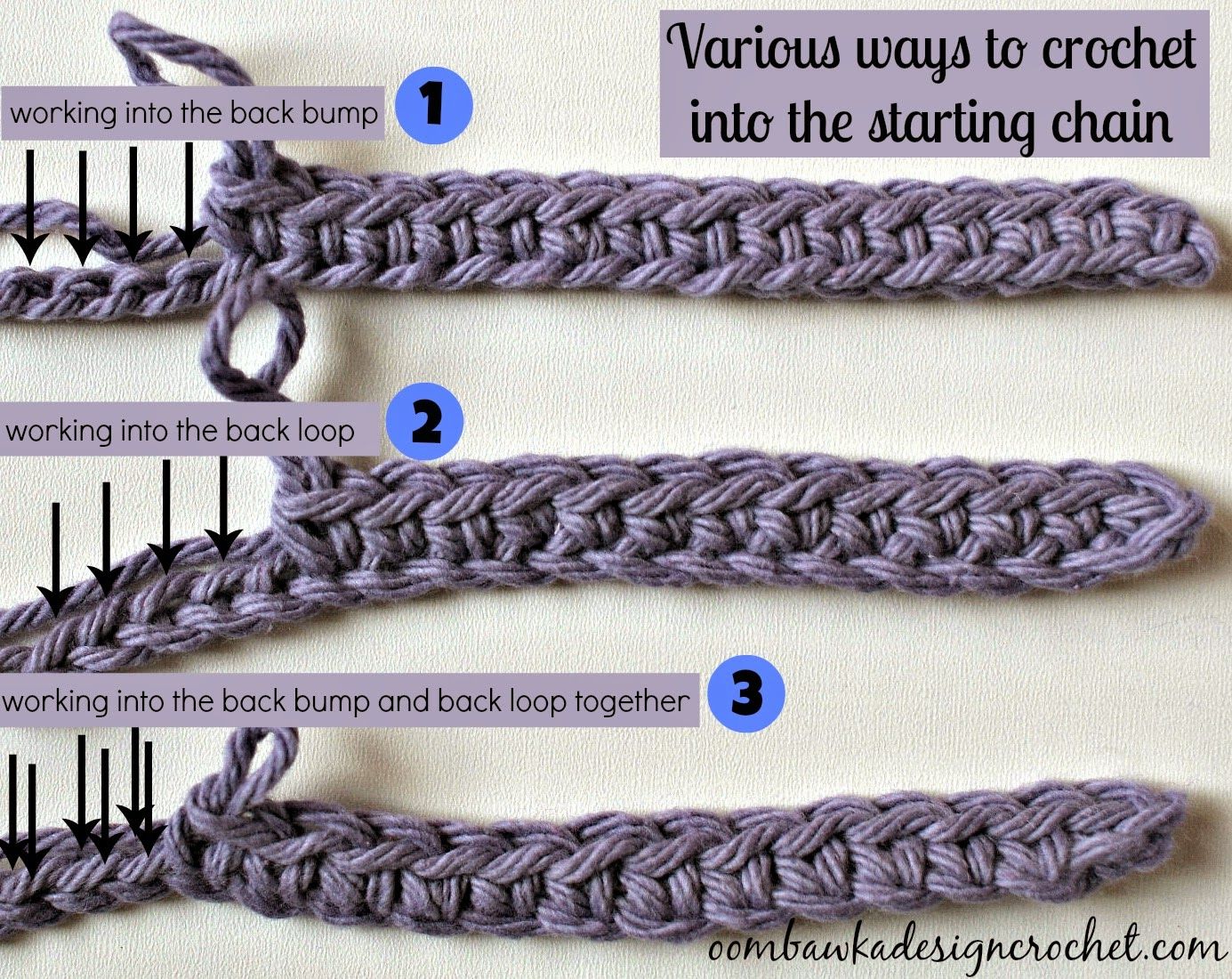 Crochet Tip Of The Week Alternate Ways To Work Into The Starting Chain Crochet Tip Of The Week Alternate Ways To Work Into The Starting Chain