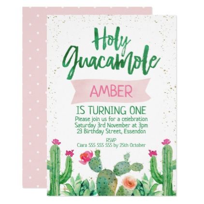Fiesta Holy Guacamole Birthday Invitation Holy guacamole, Card