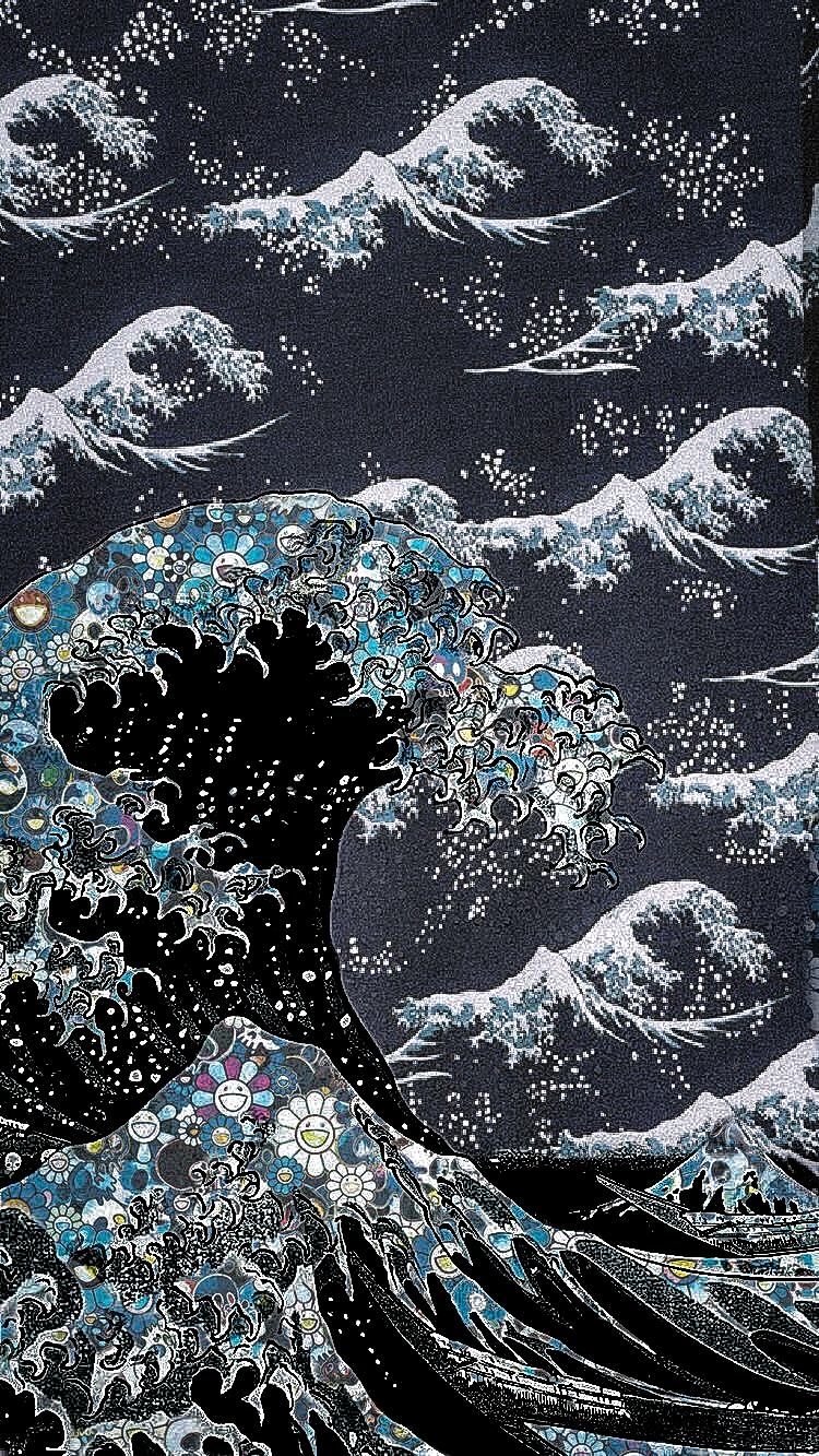 Pin by Thailand ð¦ on ideas | Art wallpaper iphone, Waves wallpaper