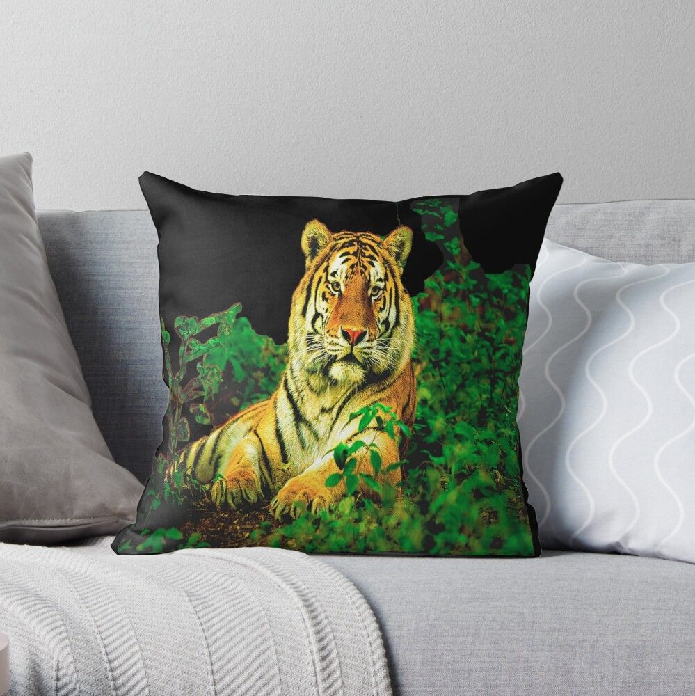 Custom Throw Pillow, Throw Pillows, Jungle, Original Art, Print Design, The Originals, Prints, Color, Toss Pillows