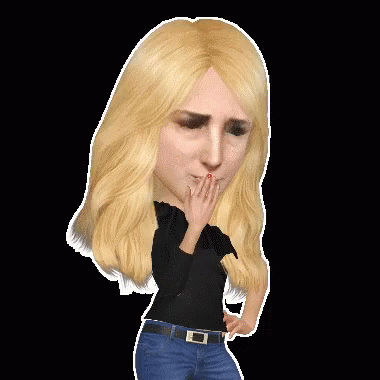 Blonde wig gif hotsell