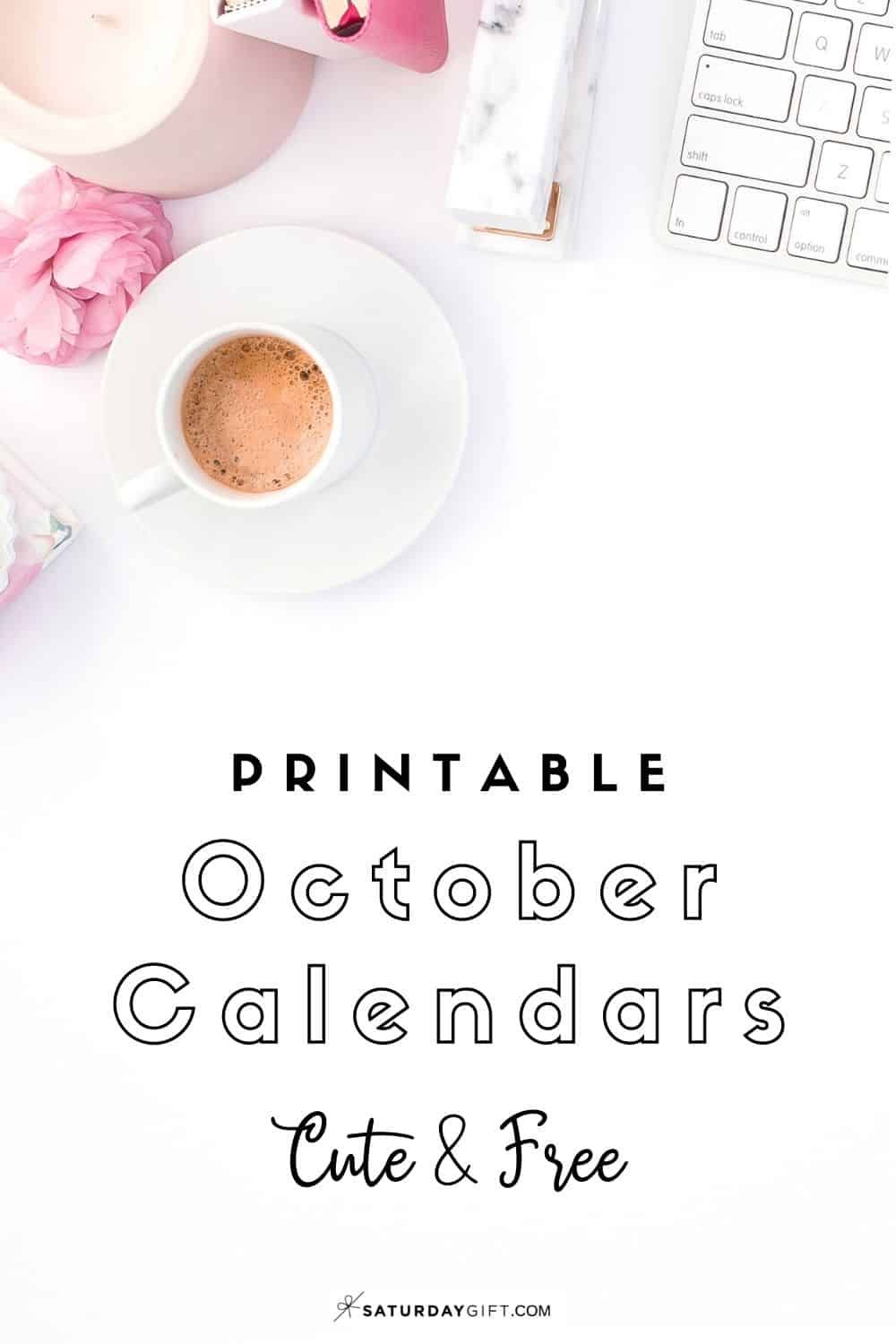 Cute Free Printable October 2021 Calendar Saturdaygift In 2020 Discbound Planner Small Planner Calendar Printables october calendar 2021 with goals