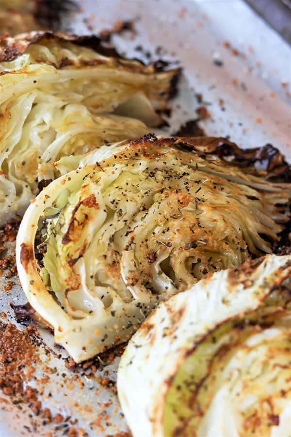 Italian Roasted Cabbage Slices Keto Cabbage Recipe| Seeking Good Eats