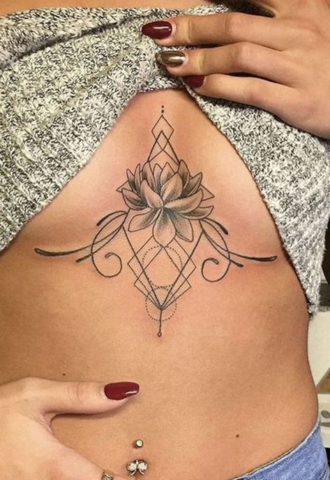 Girl Chest Tattoo Ideas