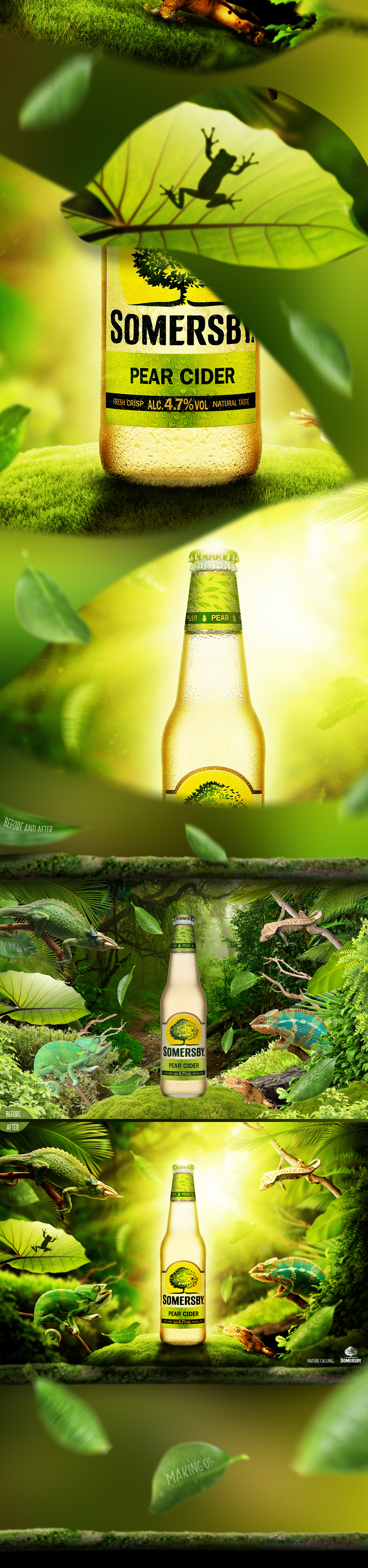 Key Visual For Somersby Nature Calling Art Direction Rui