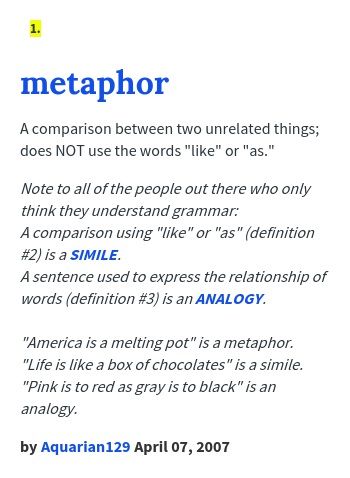 Define Metaphor With Storyboards Learn Metaphor Definition Meaning Examples In Sentences Define Metaphor And Other Literar Literary Terms Metaphor Literary