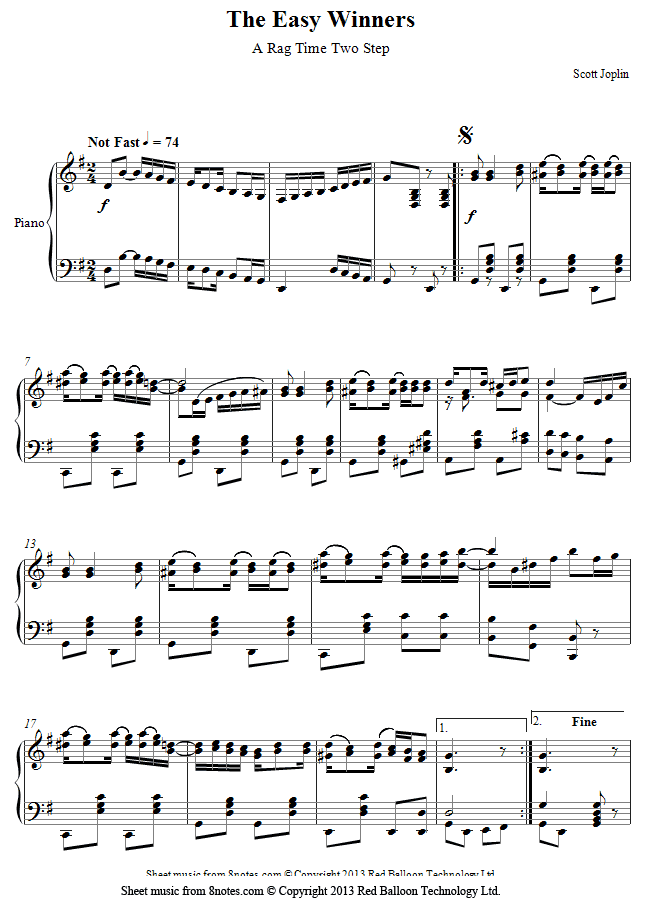 Joplins Music (The Easy Winners)