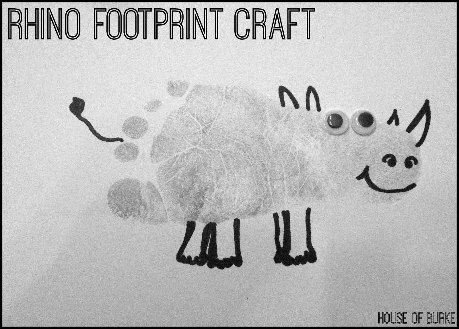 Rhino Footprint Craft House Of Burke Footprint Crafts Handprint rhino-footprint-craft-house-of-burke-footprint-crafts-handprint