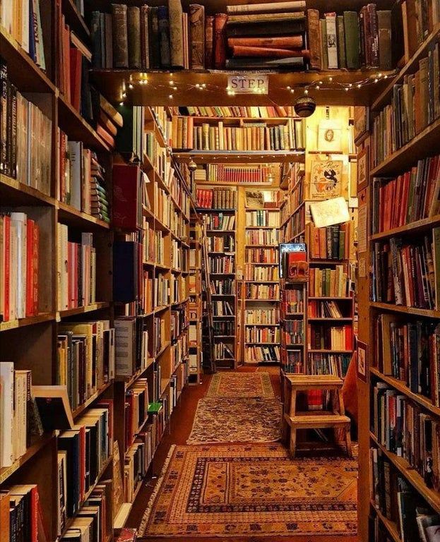 Cozy bookstore in UK