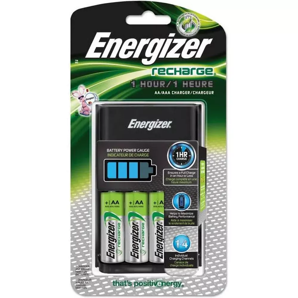 Amazon Com Energizer Value Charger With Aa Rechargeable Nimh Batteries Health Personal Care Aaa Battery Charger Rechargeable Battery Charger Nimh Battery