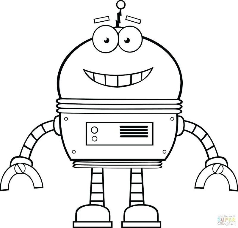 Cool Robot Coloring Pages To Print For Kids Free Coloring Sheets