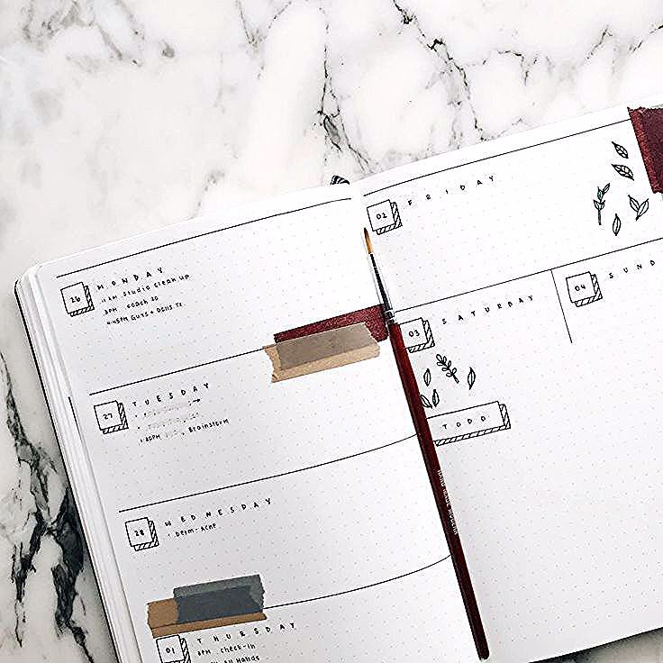 16 Minimalist Bullet Journal Spreads #love #instagood #photooftheday #fashion #beautiful #happy #cut...