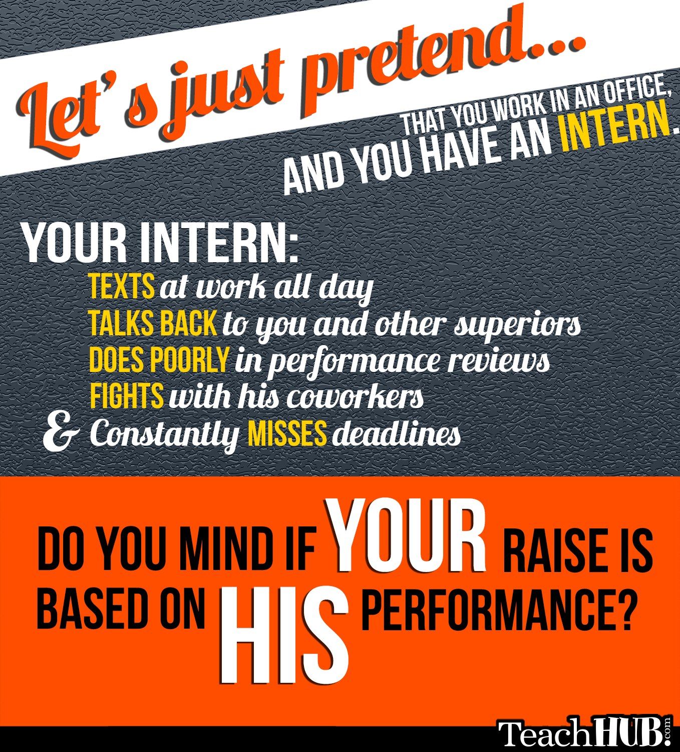 For real!!! Texts, Performance reviews, Teaching