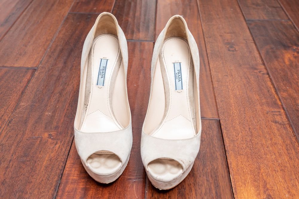 prada nude flats