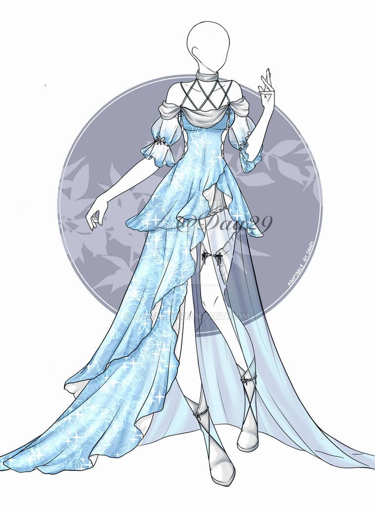 Dress Design Drawing, Dress Design Sketches, Dress Drawing, Fashion Design Drawings, Art Outfits, Anime Outfits, Clothing Sketches, Drawing Anime Clothes, Anime Dress
