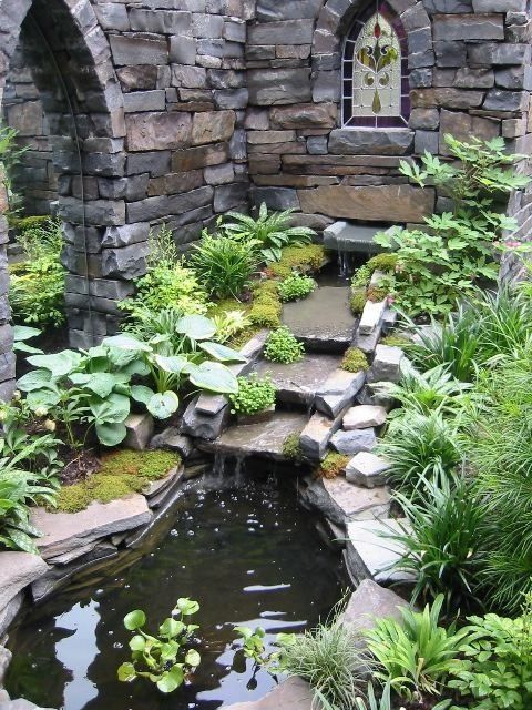 pin by catherine mino on o u t d o o r h a v e n s ponds backyard water features in the garden beautiful backyards