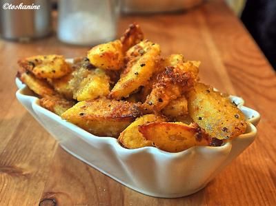Knusprige Knoblauch-Kartoffeln #kartoffelrosenrezept
