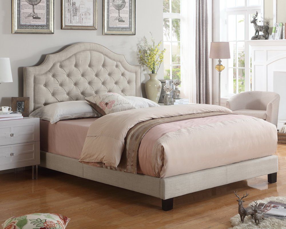 Pin By Alyssa On Fabric Bed Frame In 2021 Upholstered Panel Bed Upholstered Beds Upholstered Platform Bed