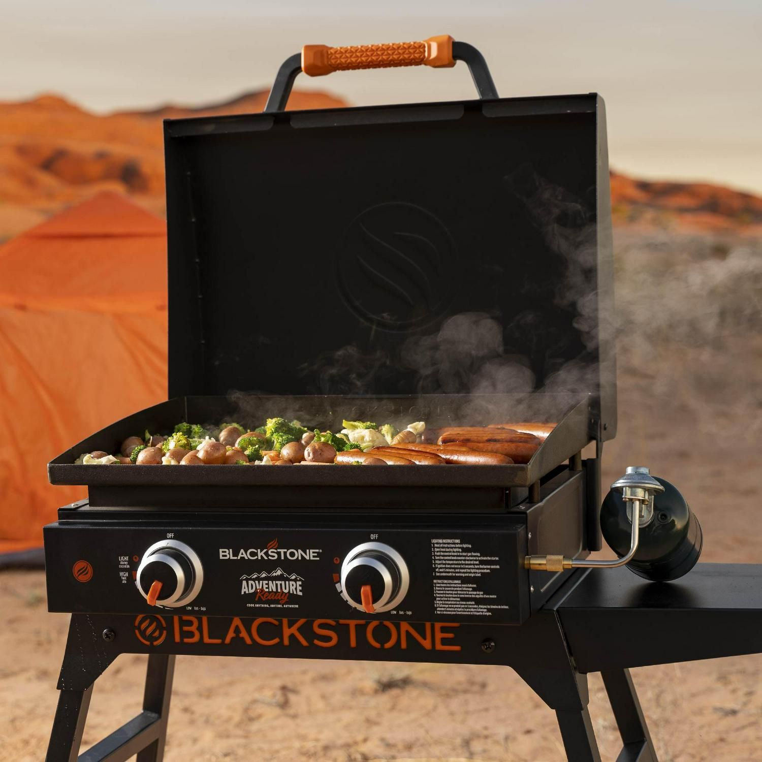 Blackstone Adventure Ready 22 Griddle with Stand and Adapter Hose in