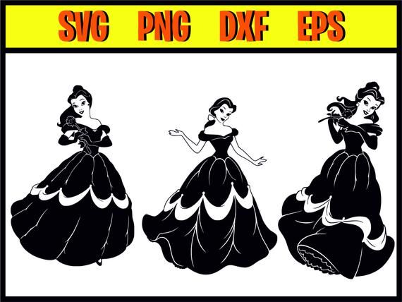 Belle svg,Beauty Beast svg,Belle vector,Belle Printable ...