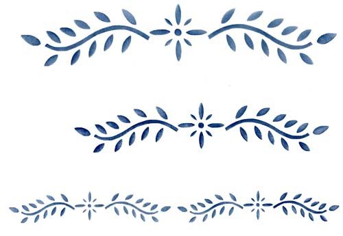 Mini Historical Accent Border Colonial Stencils Colonial Wall Border Stencils Mini Historical Accent American Home