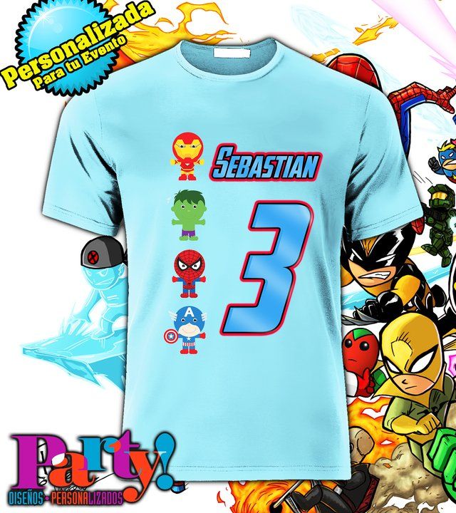 Playera Personalizada Super Heroes Avengers en internet | Playeras, Playeras personalizadas, Camisetas personalizadas
