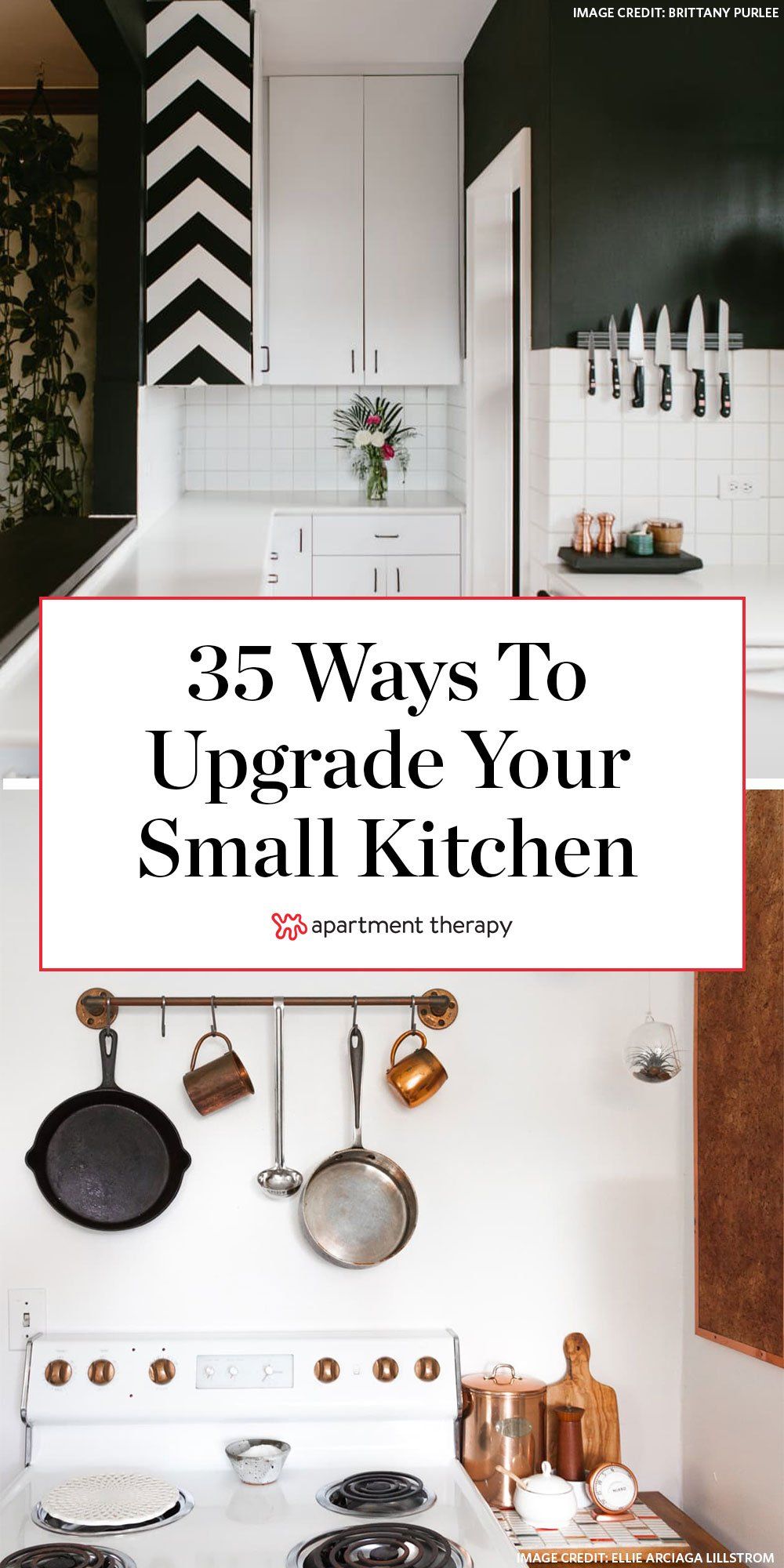 10 Brilliant Ways To Make Your Tiny Kitchen Look And Feel Much Bigger Tiny Kitchen Small Apartment Kitchen Kitchen Remodel